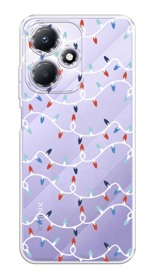 

Чехол для Infinix Hot 30 Play "Разноцветная гирлянда", Белый;красный;синий, 3104250-5