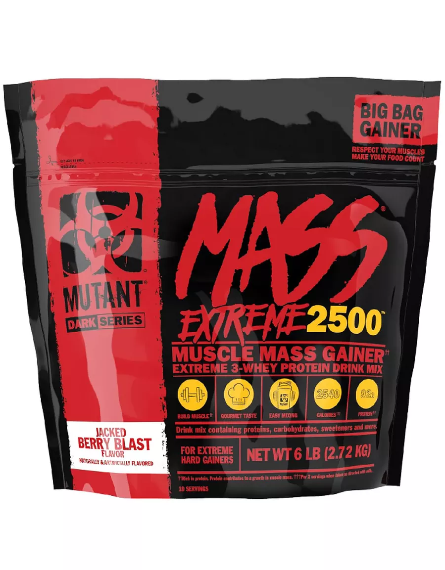 Гейнер Mutant Mass XXXTREME 2500 со вкусом Ягодный взрыв 2720 гр