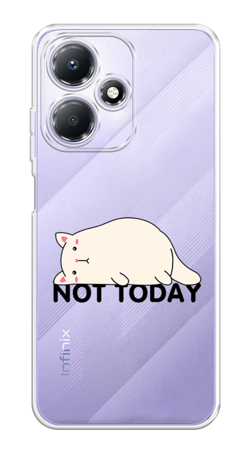 

Чехол на Infinix Hot 30 Play "Cat not today", Белый;розовый;черный, 3104250-1