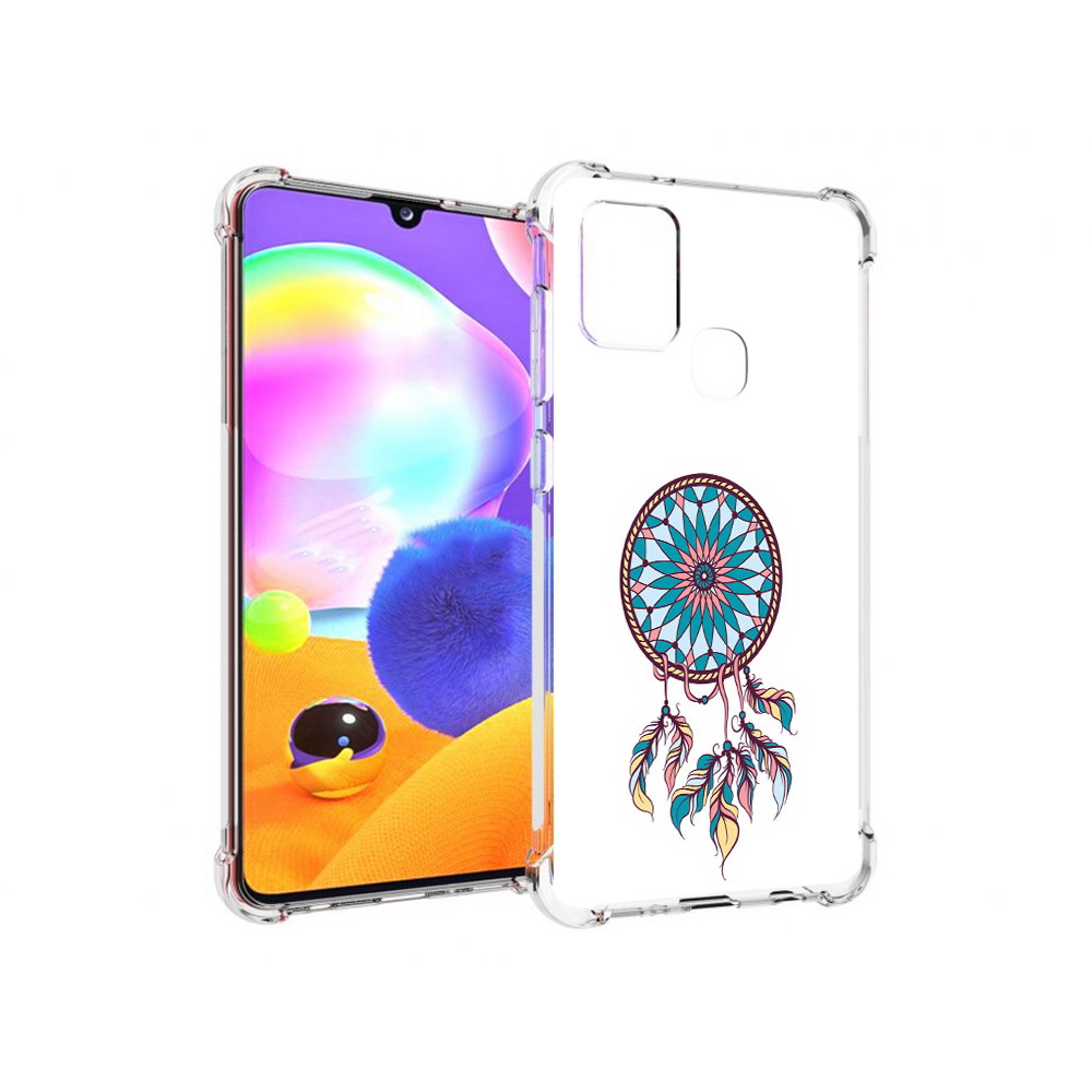 

Чехол MyPads Tocco для Samsung Galaxy A21s ловец снов синий (PT149116.528.443), Прозрачный, Tocco