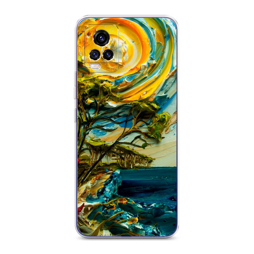 

Чехол для Vivo V20 "Солнце живопись", Желтый;синий, 263350-4