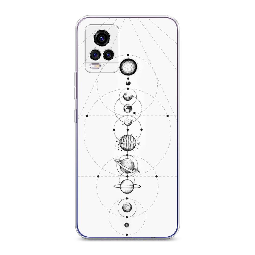

Чехол для Vivo V20 "Парад планет", Серый, 263350-2