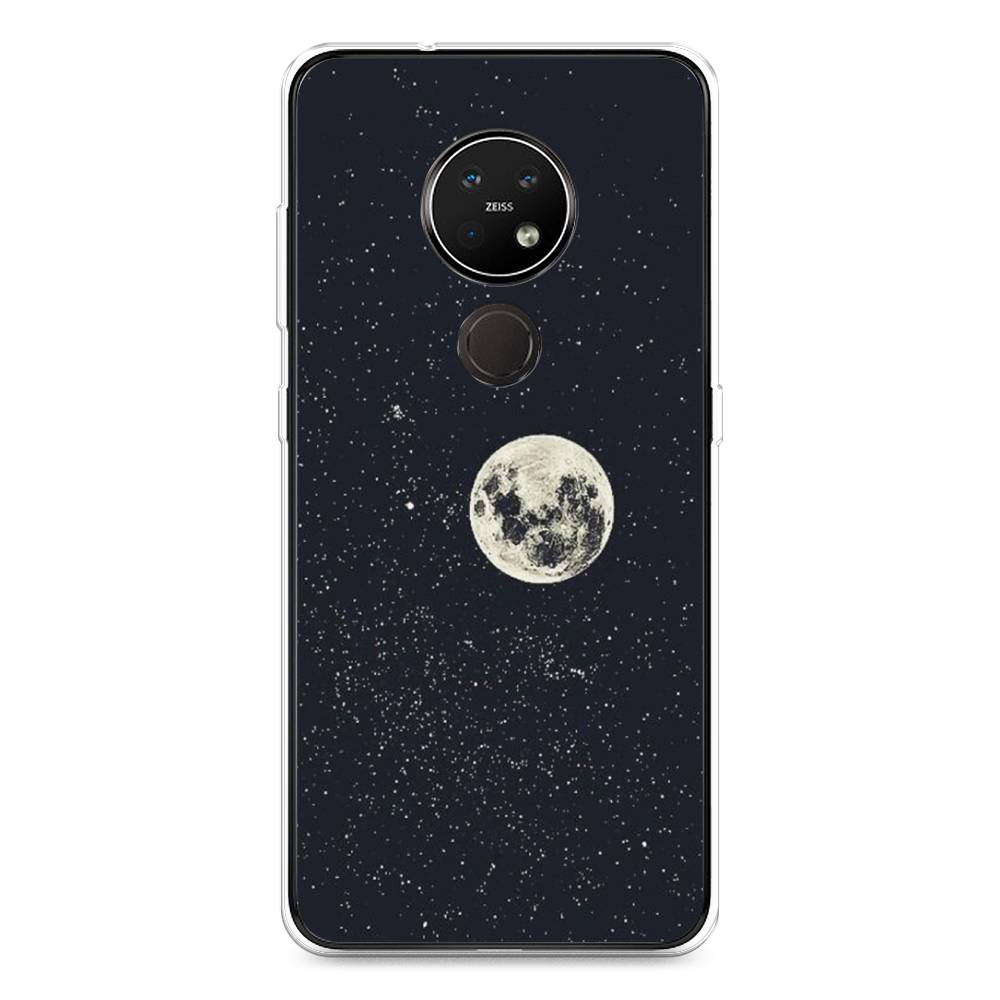 

Чехол на Nokia 7.2 "Полнолуние", Красный, 123150-2
