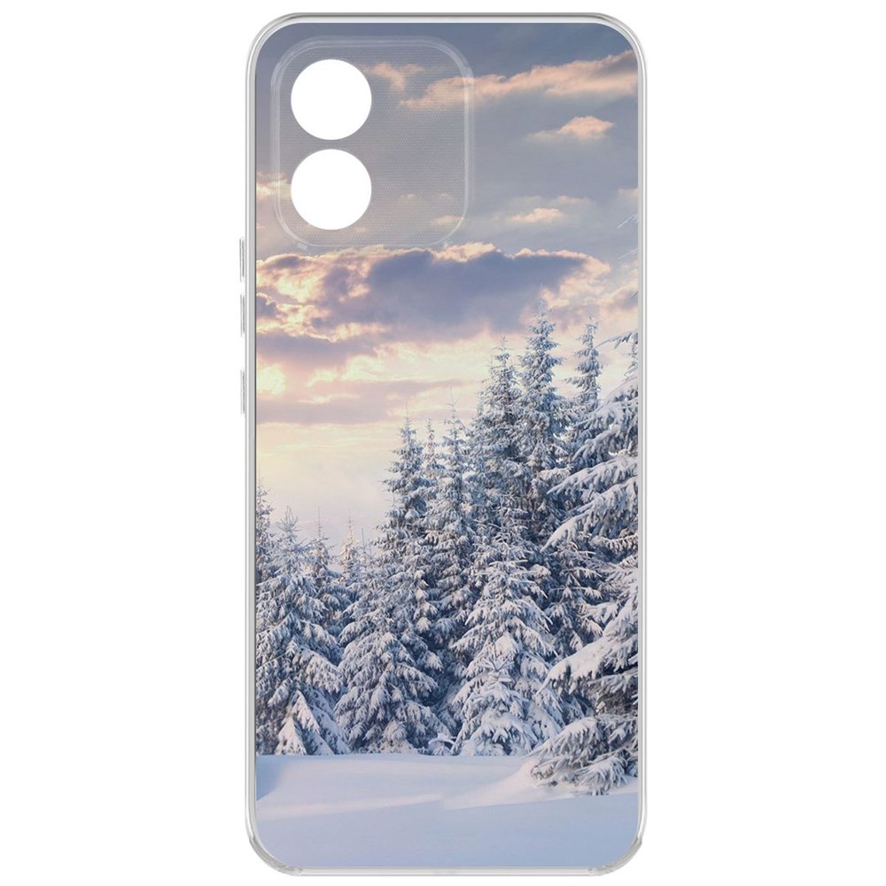 

Чехол-накладка Krutoff Clear Case Снежный пейзаж для Honor X5, Прозрачный