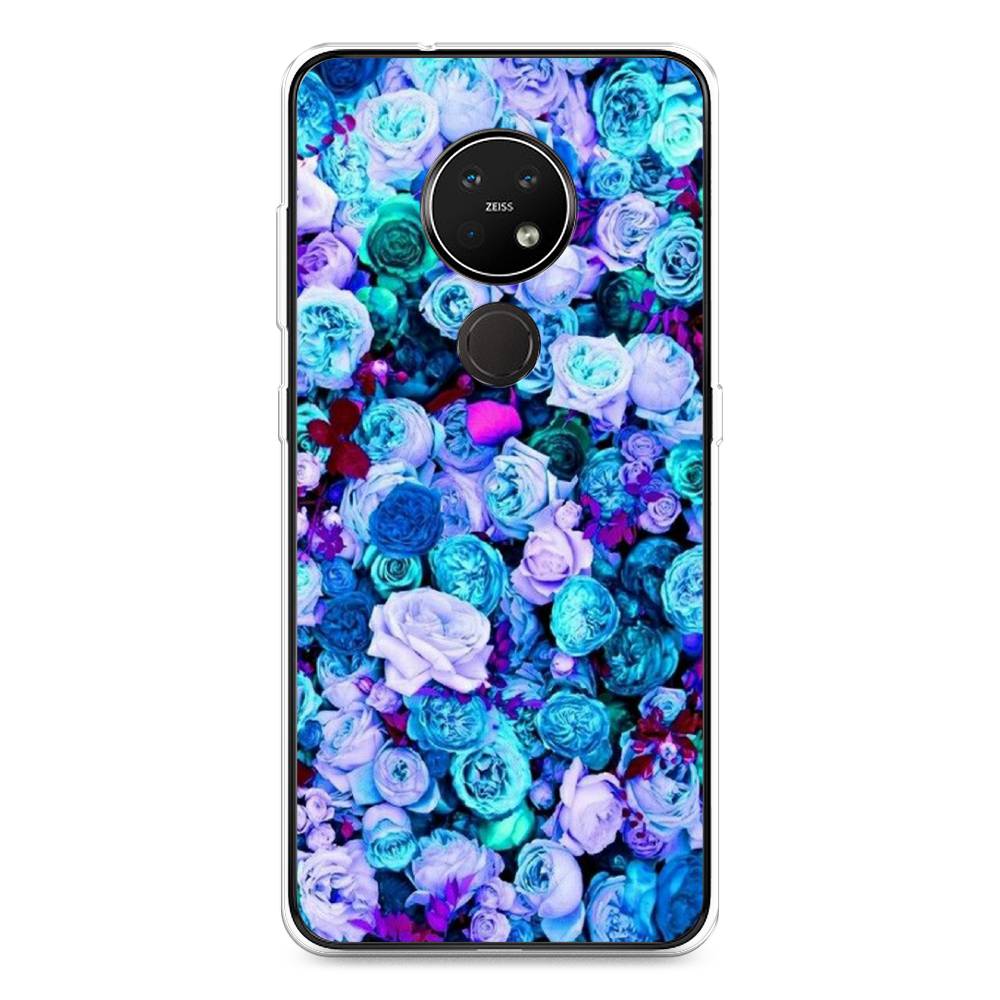 

Чехол на Nokia 7.2 "Цветочный ковер", Фиолетовый, 123150-2
