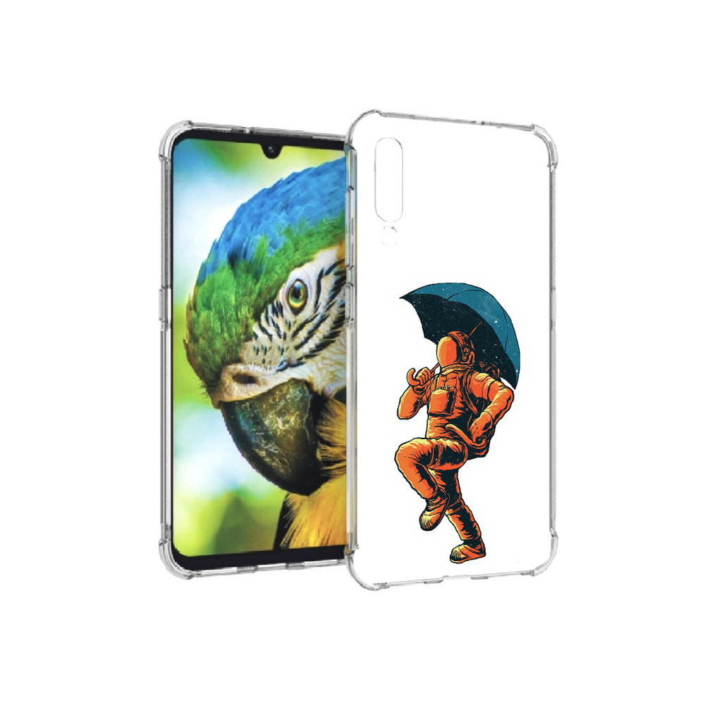 

Чехол MyPads Tocco для Xiaomi Mi 9 шагающий космонавт с зонтом (PT126035.255.695), Прозрачный, Tocco