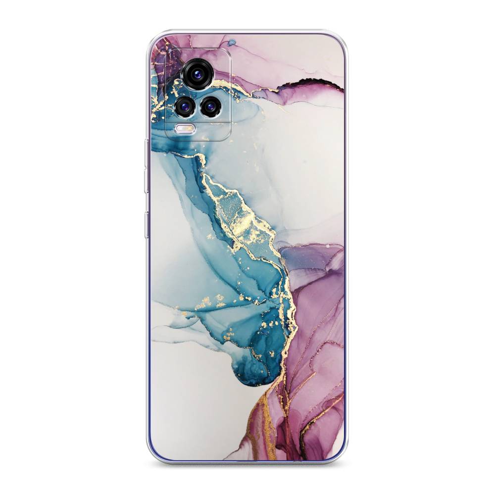 

Чехол для Vivo V20 "Розовые разводы рисунок", 263350-3