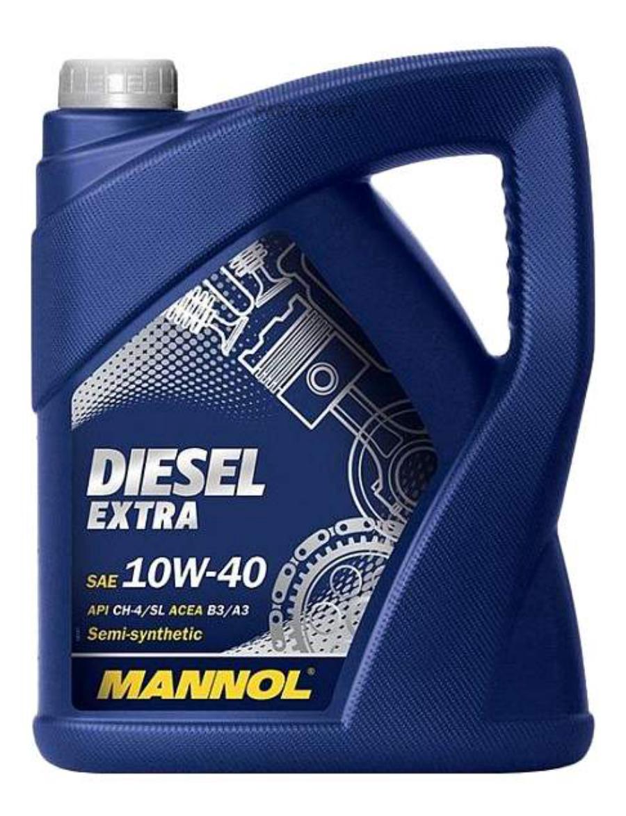 

Моторное масло Mannol полусинтетическое diesel extra ch-4/sl, b3/a3 10w40 5л