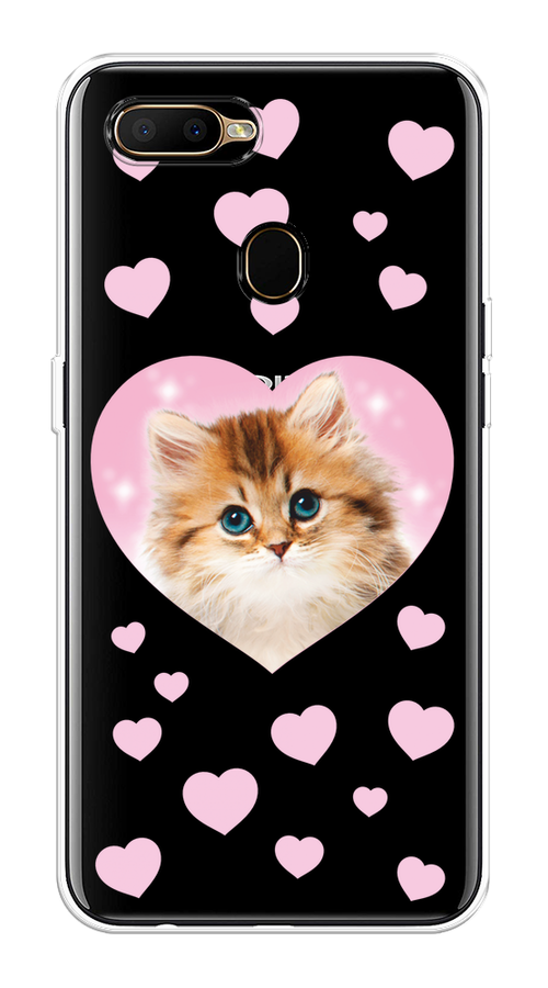 

Чехол на Oppo A5s "Котенок в сердце", Розовый;оранжевый;белый;прозрачный, 252350-1