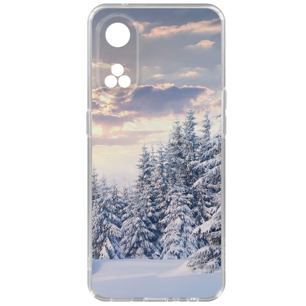 

Чехол-накладка Krutoff Clear Case Снежный пейзаж для Oppo Reno8T, Прозрачный