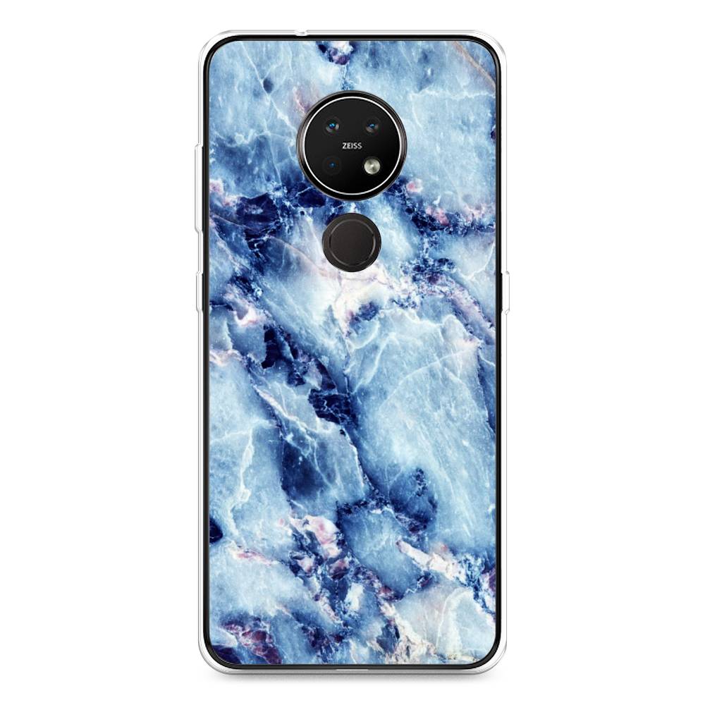 

Чехол на Nokia 7.2 "Мрамор с синими прожилками", Синий, 123150-3