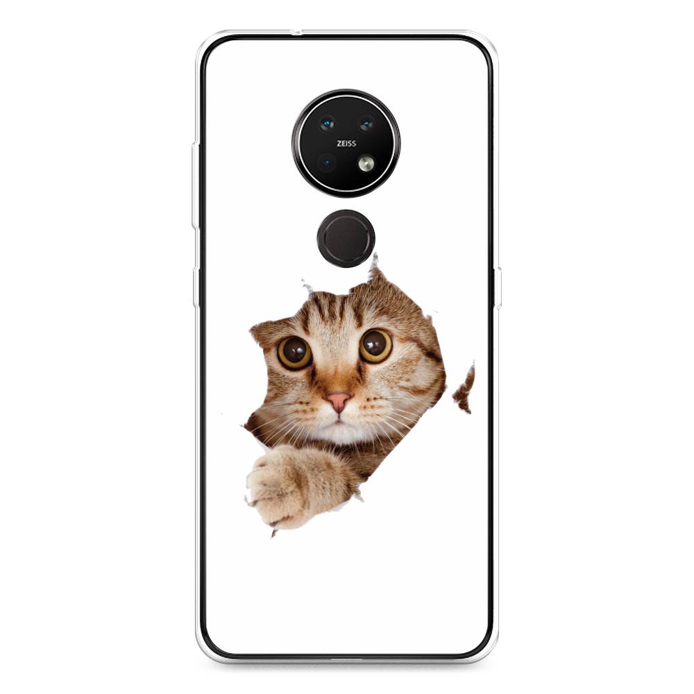 

Чехол на Nokia 7.2 "Кот и бумага", Белый;коричневый, 123150-1