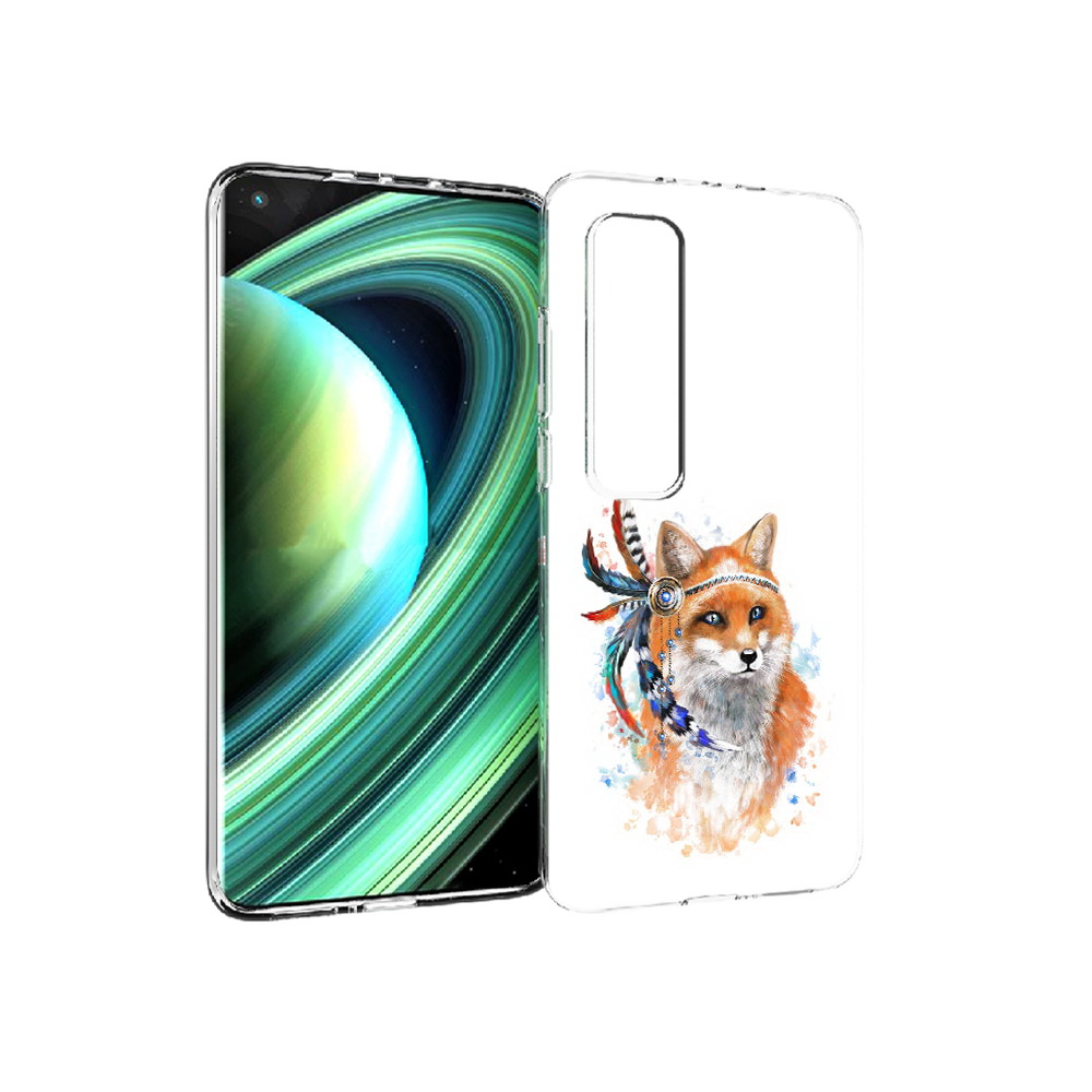 

Чехол MyPads Tocco для Xiaomi Mi 10 Ultra инду лиса (PT156404.264.377), Прозрачный, Tocco