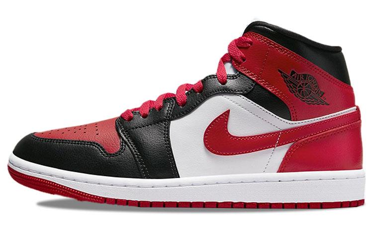 

Кеды унисекс Jordan Air Jordan 1 mid bred toe разноцветные 38 EU, Разноцветный, Air Jordan 1 mid bred toe