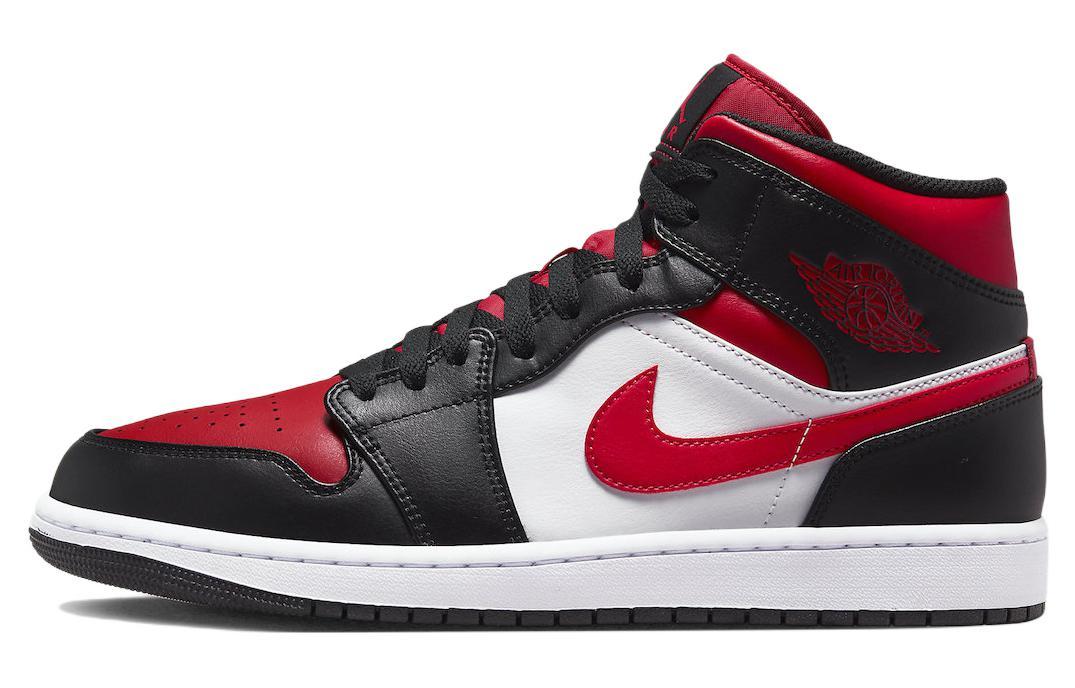 

Кеды унисекс Jordan Air Jordan 1 mid bred toe разноцветные 43 EU, Разноцветный, Air Jordan 1 mid bred toe