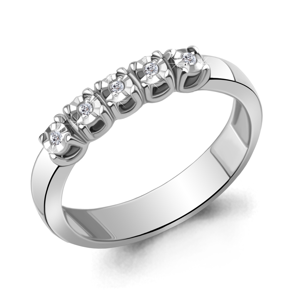 

Кольцо из золота р. 17,5 AQUAMARINE 964143_585_бз, 964143_585_бз