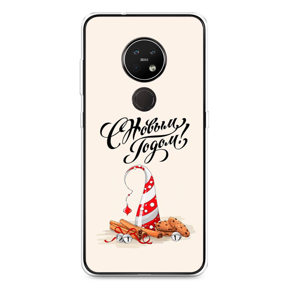 

Чехол на Nokia 7.2 "Подарки на Новый Год", Бежевый;красный;черный, 123150-5