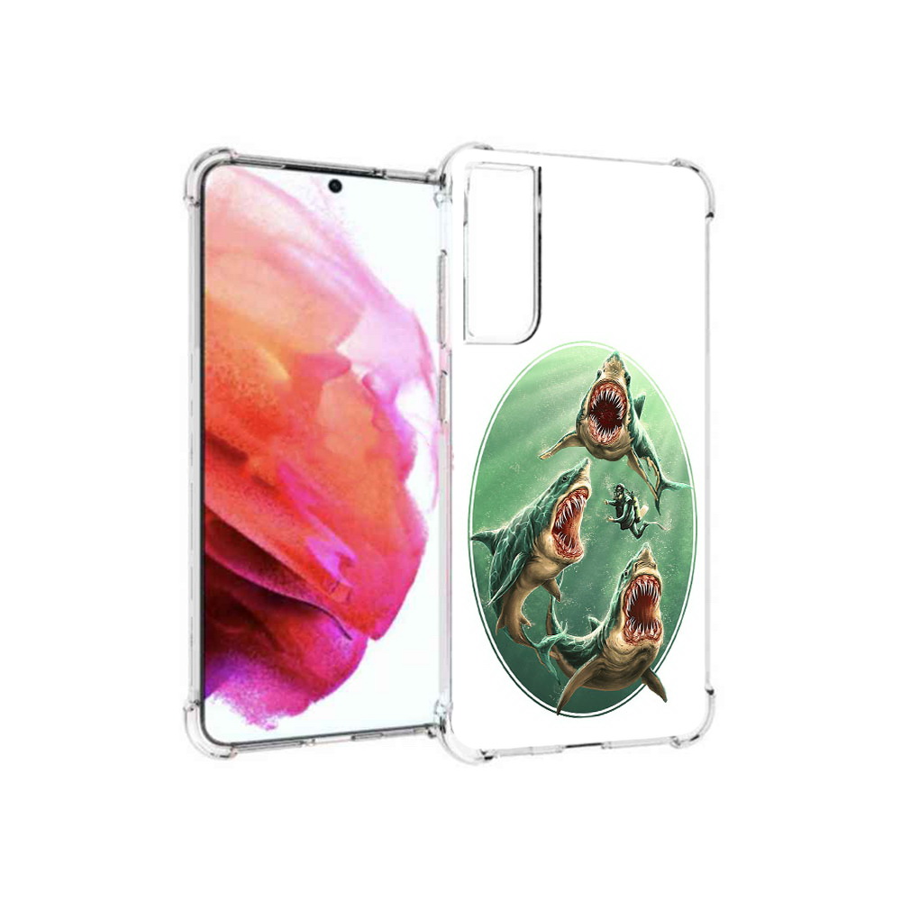 

Чехол MyPads Tocco для Samsung Galaxy S21 FE синяя бездна, Прозрачный, Tocco
