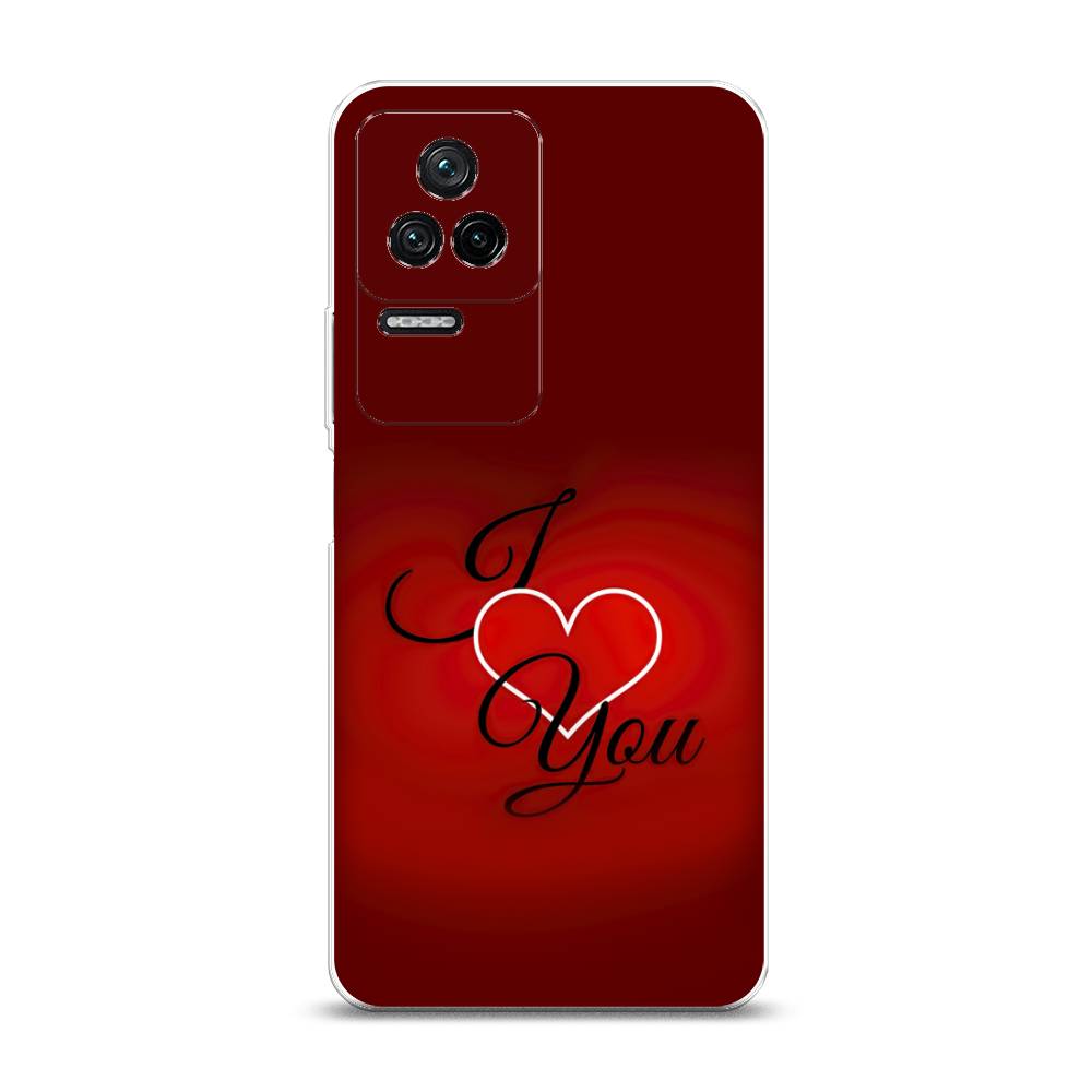 

Чехол Awog на Poco F4/Redmi K40S "I love you 3", Разноцветный, 314650-6