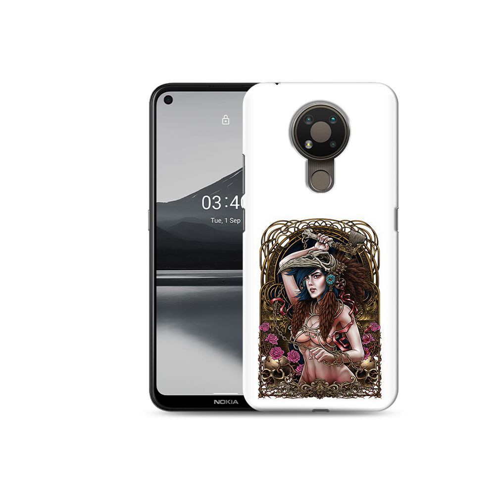 

Чехол MyPads Tocco для Nokia 3.4 красивая девушка рисунок, Прозрачный, Tocco