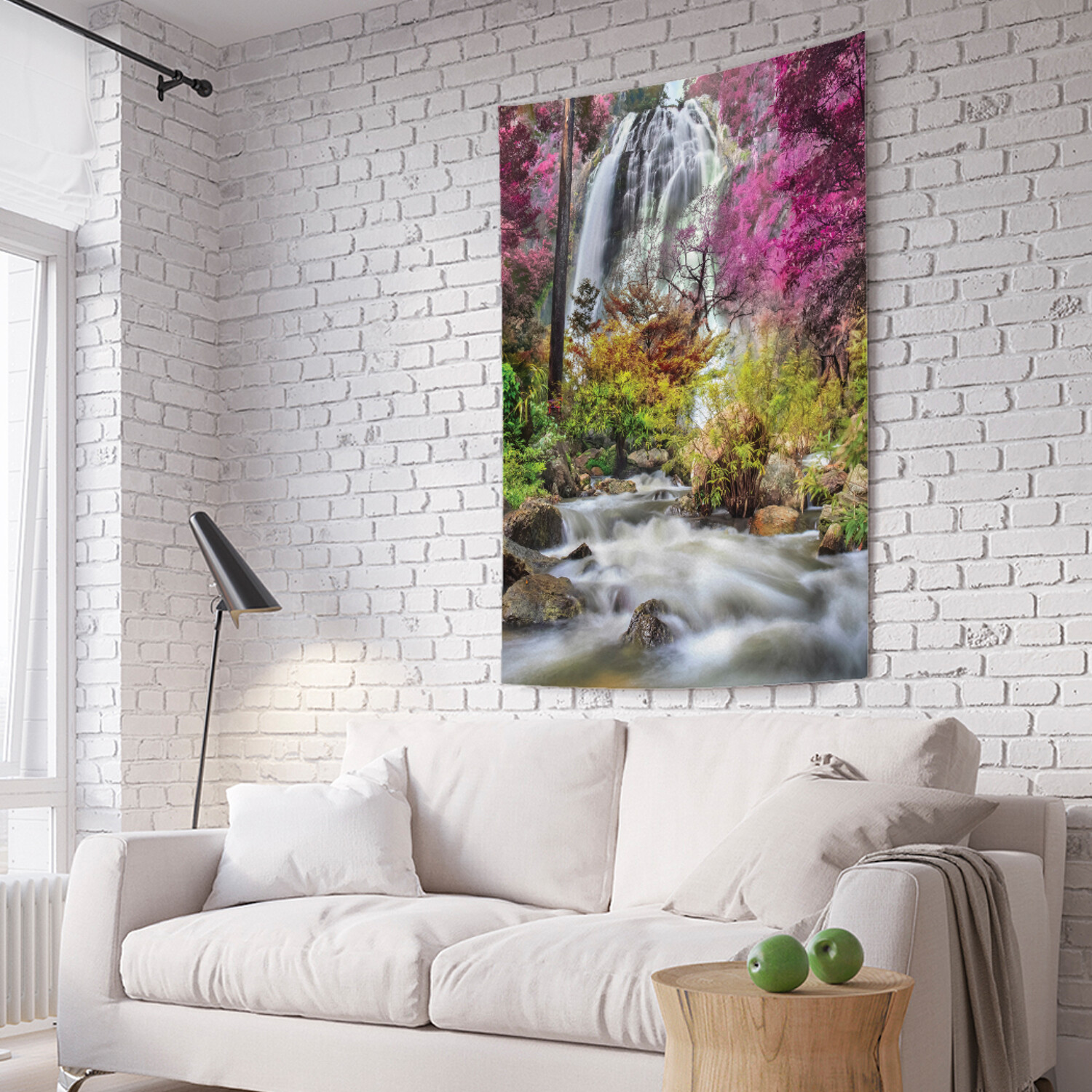

Вертикальное фотопанно на стену JoyArty Водопад в зарослях 150x200 см, Водопад в зарослях