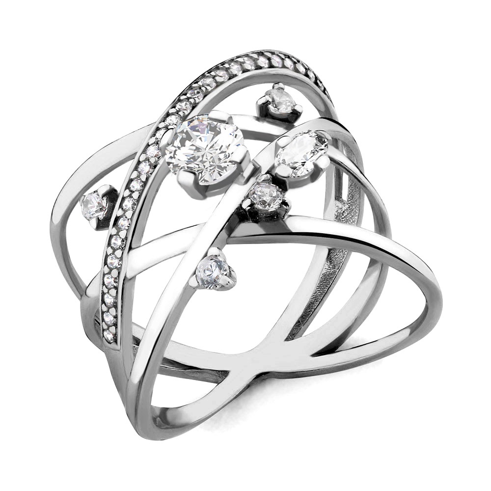

Кольцо из серебра р. 17 AQUAMARINE 68058А_925_р, 68058А_925_р