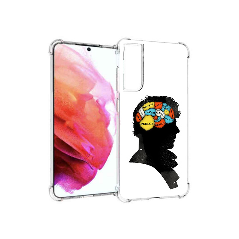 

Чехол MyPads Tocco для Samsung Galaxy S21 FE темный рисунок, Прозрачный, Tocco