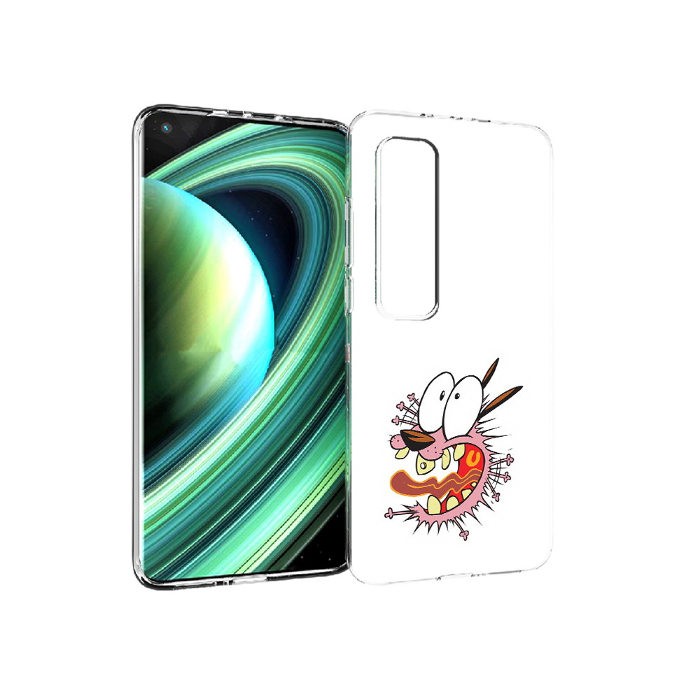 

Чехол MyPads Tocco для Xiaomi Mi 10 Ultra испуганный бобик (PT156404.264.381), Прозрачный, Tocco