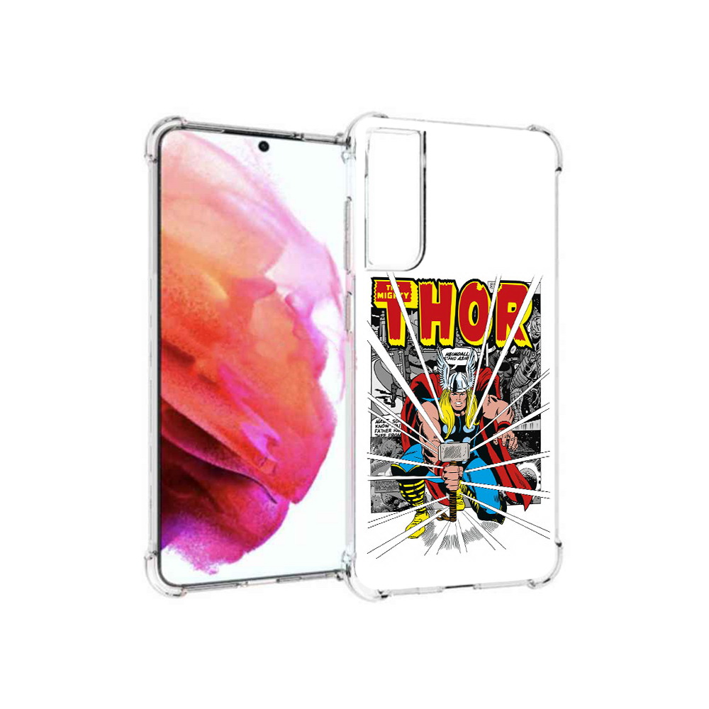 

Чехол MyPads Tocco для Samsung Galaxy S21 FE тор рисунок, Прозрачный, Tocco