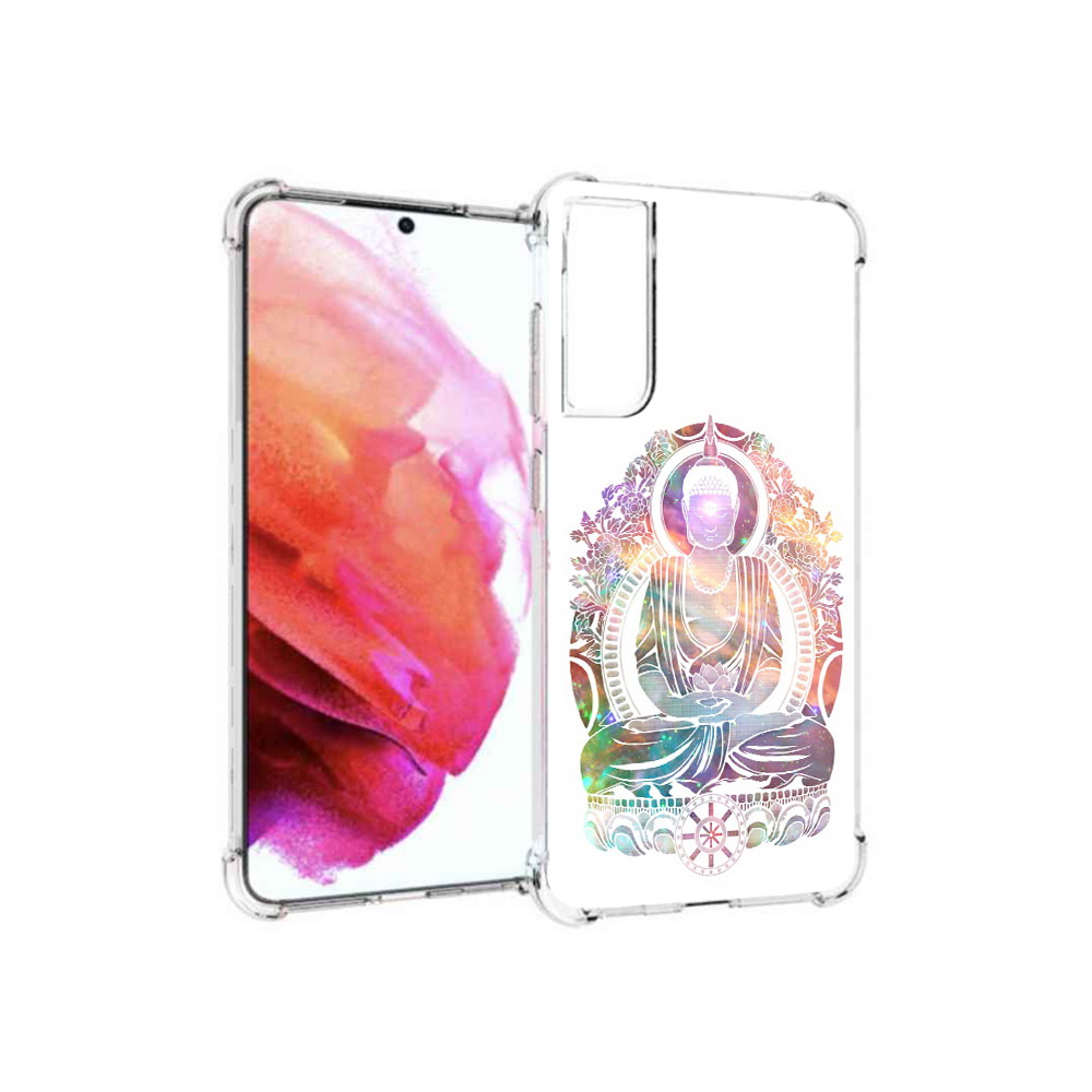 Чехол MyPads Tocco для Samsung Galaxy S21 FE умный мужчина абстракция