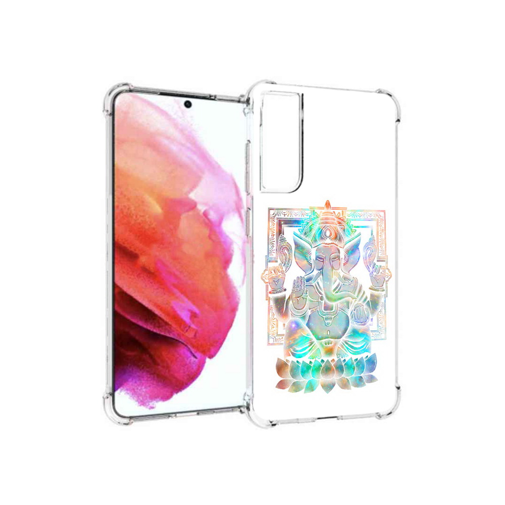 

Чехол MyPads Tocco для Samsung Galaxy S21 FE умный слон, Прозрачный, Tocco