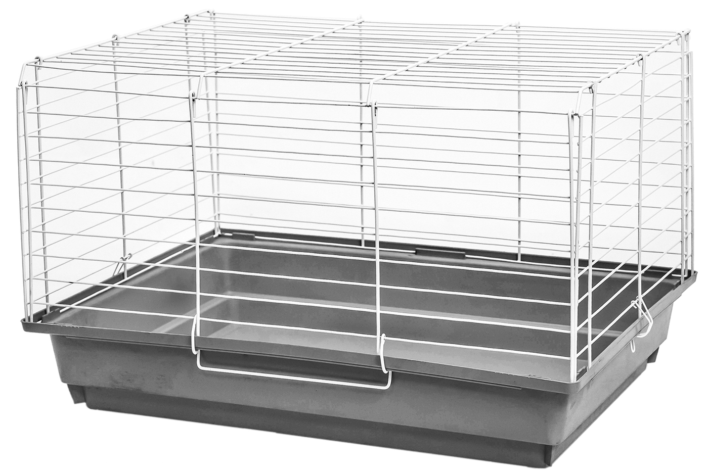 

Клетка для кроликов PetTails, складная, шаг прута 22мм, 58*40*38см, серый, белый, 4172
