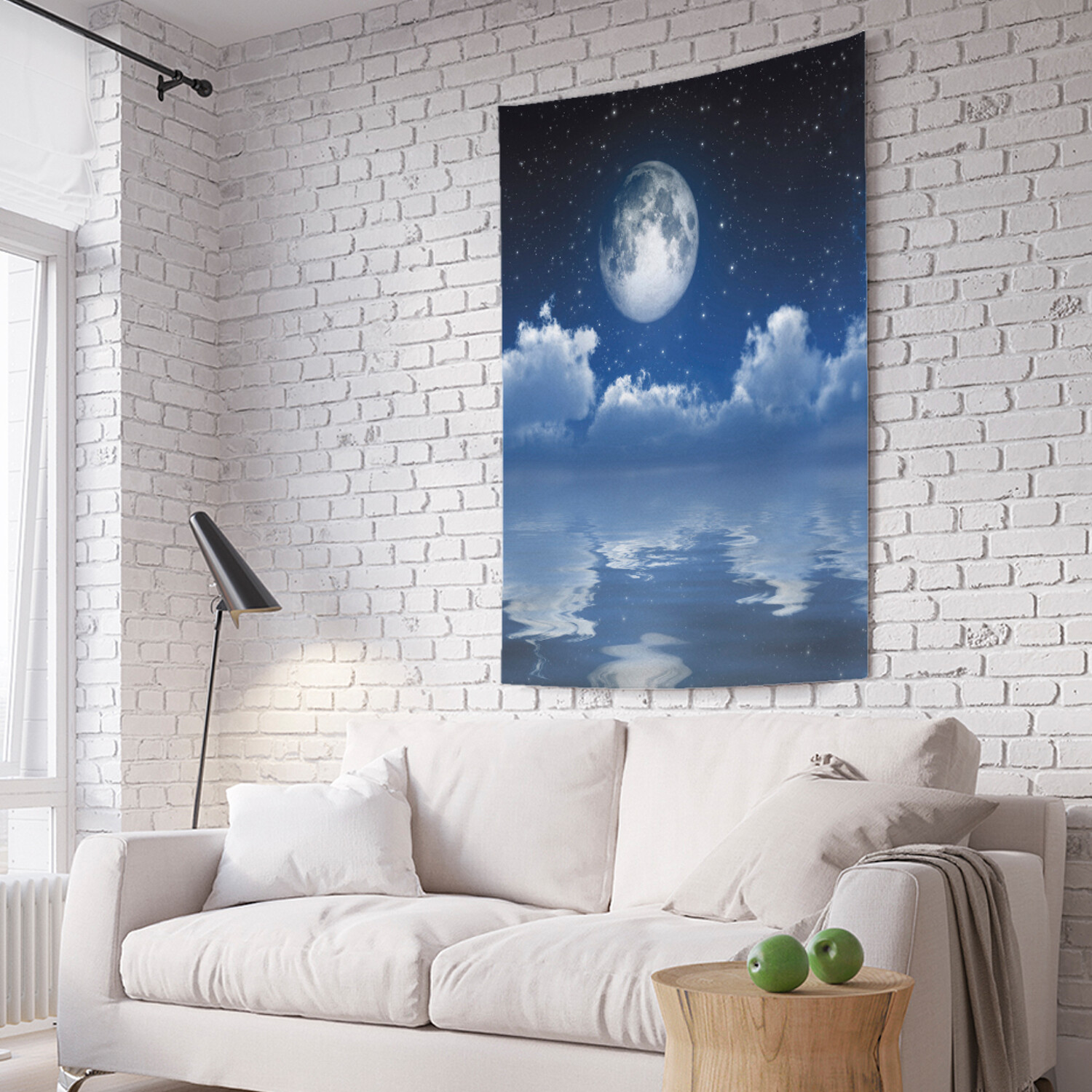 

Вертикальное фотопанно на стену JoyArty Лунное отражение 150x200 см, Лунное отражение
