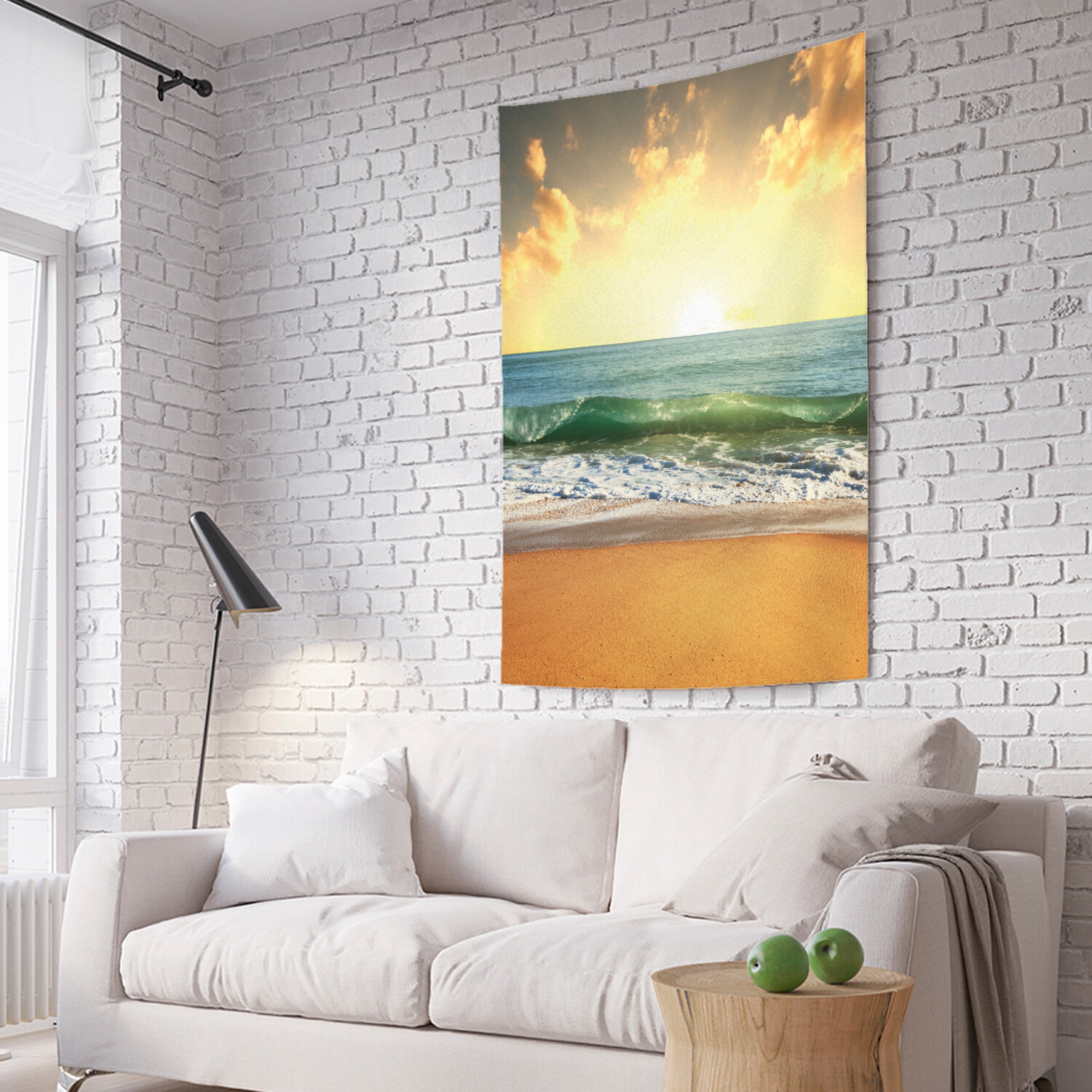 

Вертикальное фотопанно на стену JoyArty Волны на рассвете 150x200 см, Волны на рассвете