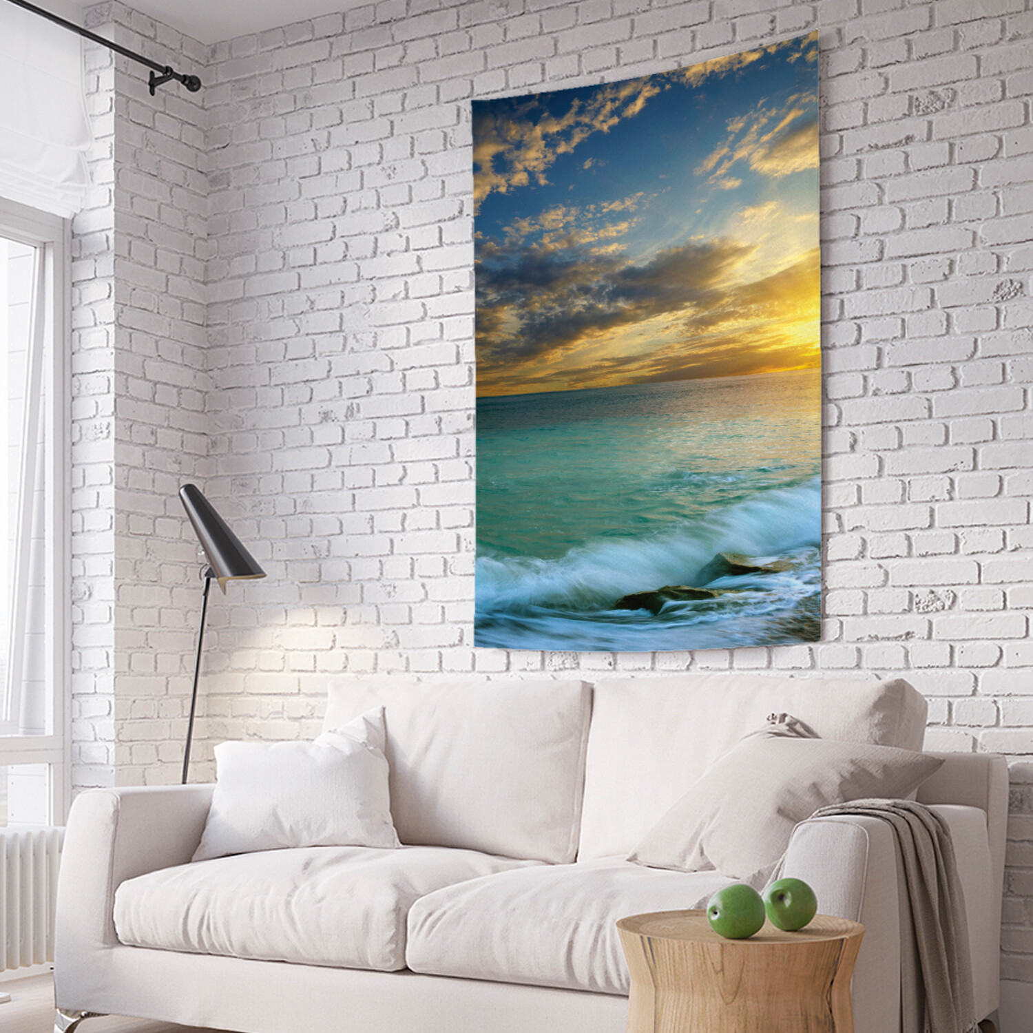 

Вертикальное фотопанно на стену JoyArty Утренние волны 150x200 см, Утренние волны