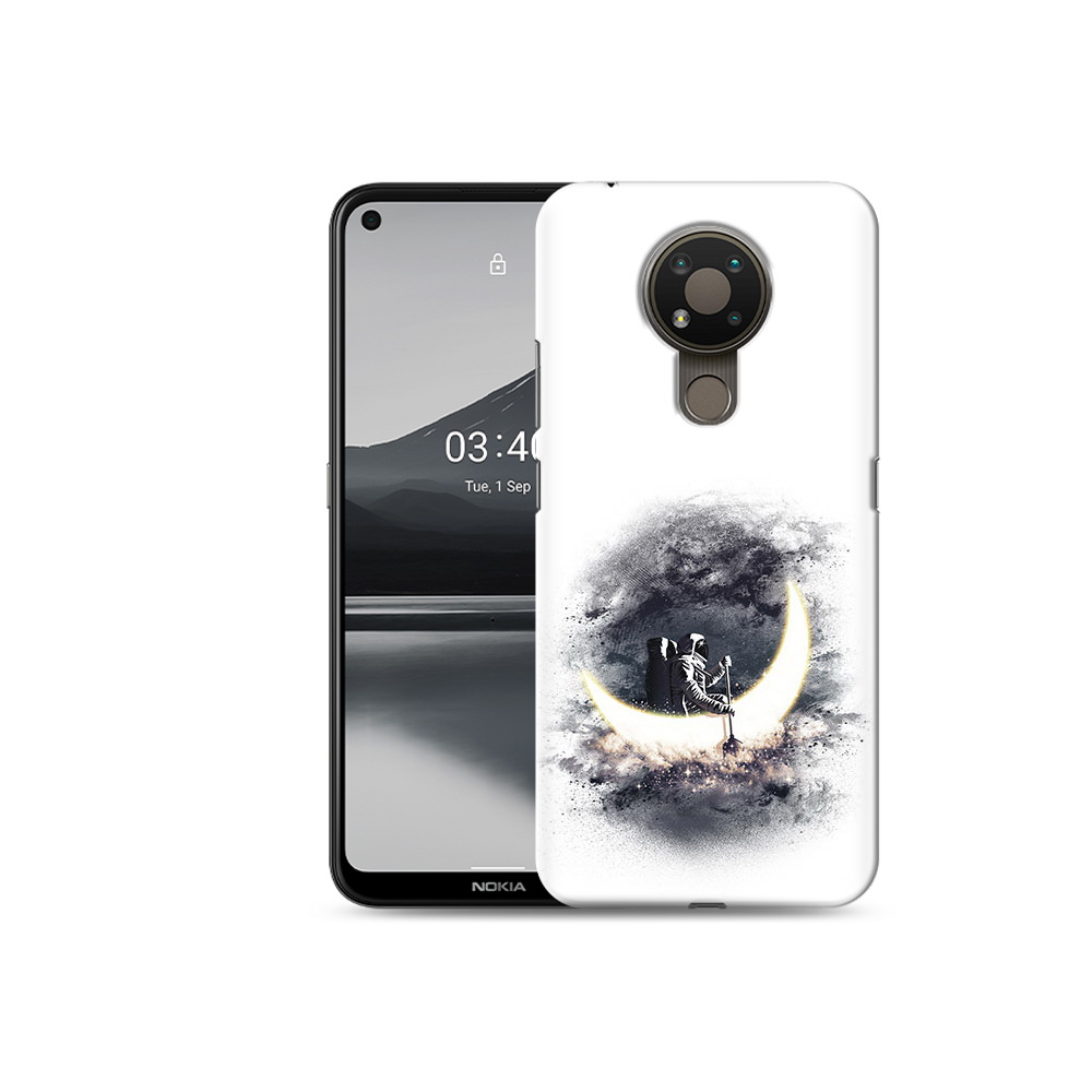 

Чехол MyPads Tocco для Nokia 3.4 лунный путешественник, Прозрачный, Tocco