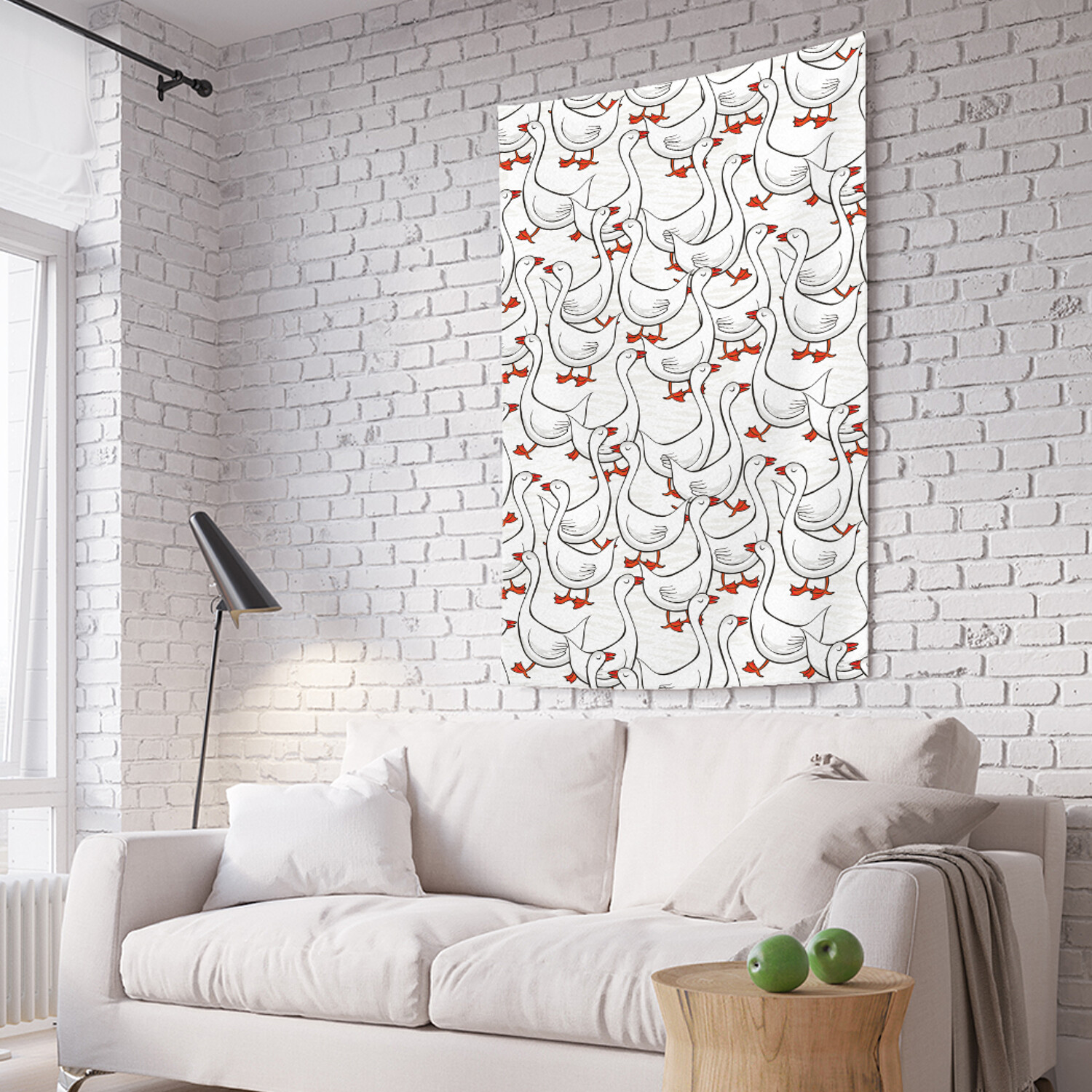 

Вертикальное фотопанно на стену JoyArty Гуси-Гуси 150x200 см, Гуси-Гуси