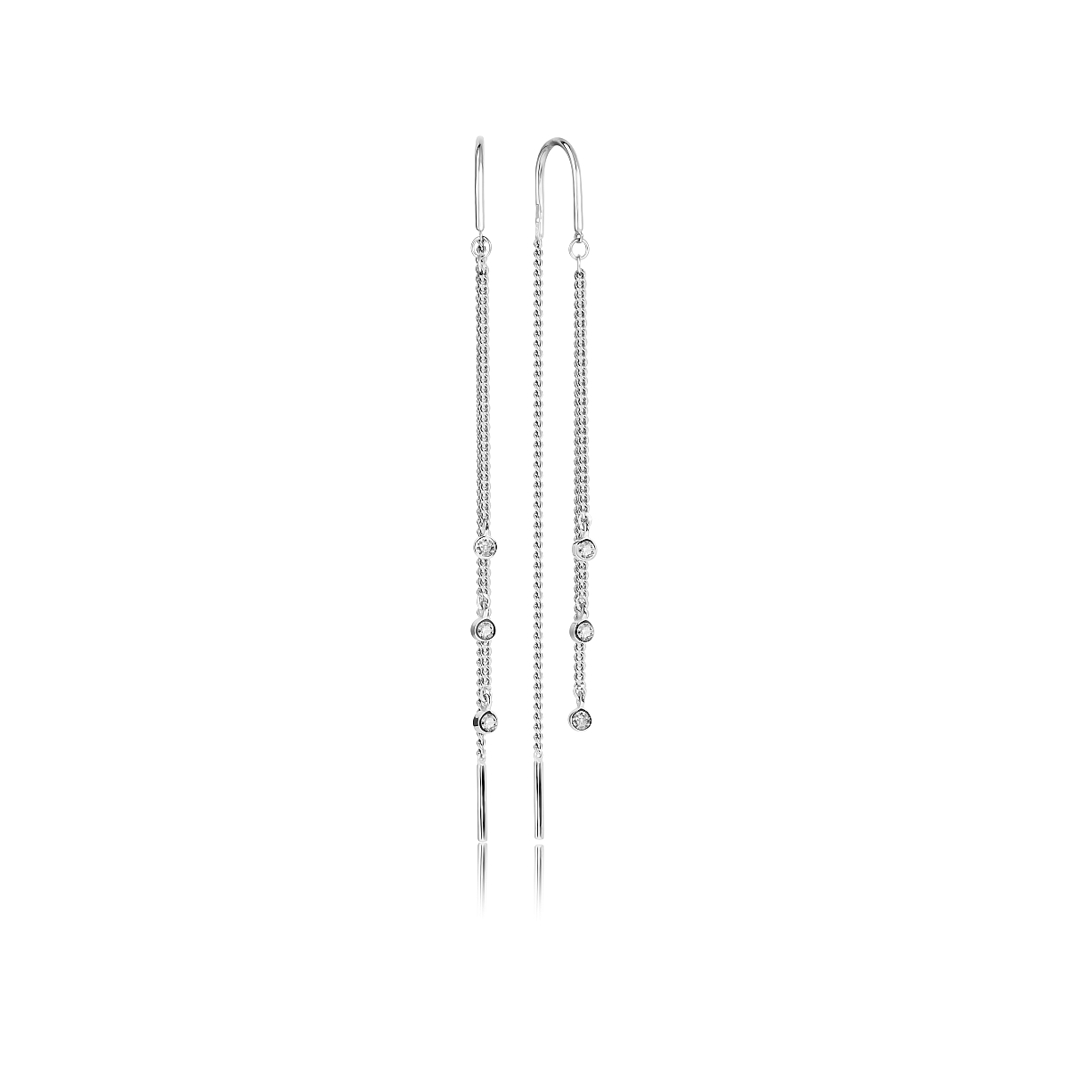 

Серьги из серебра VALTERA 118333, фианит, 118333