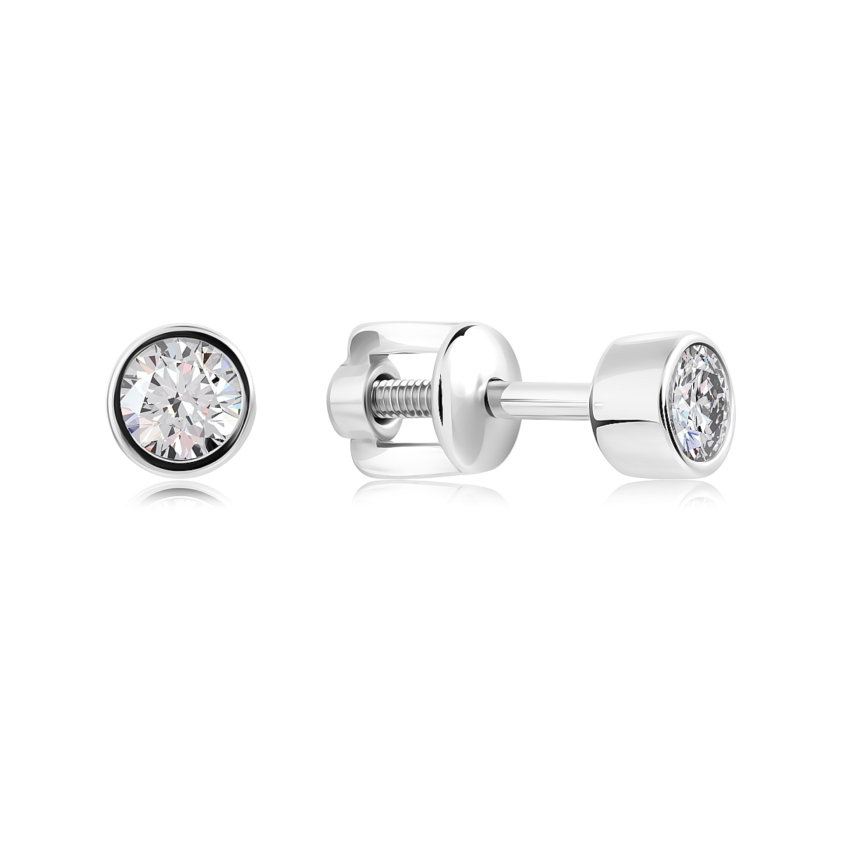 

Серьги из серебра VALTERA 118336, фианит, 118336