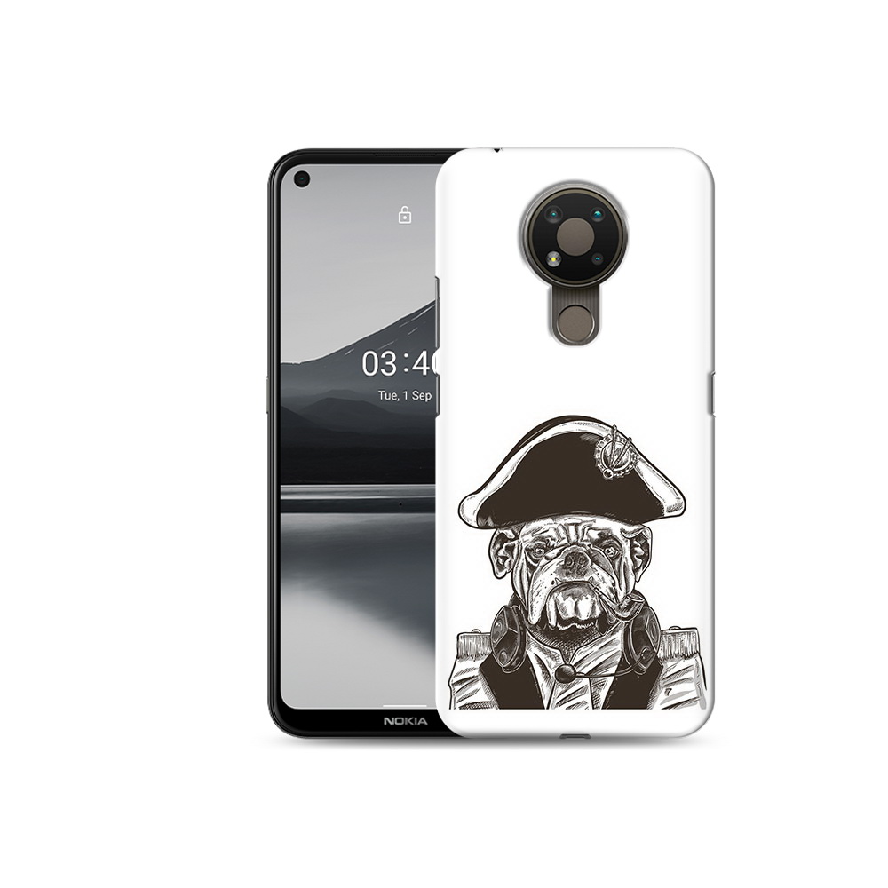 

Чехол MyPads Tocco для Nokia 3.4 мопс генерал, Прозрачный, Tocco