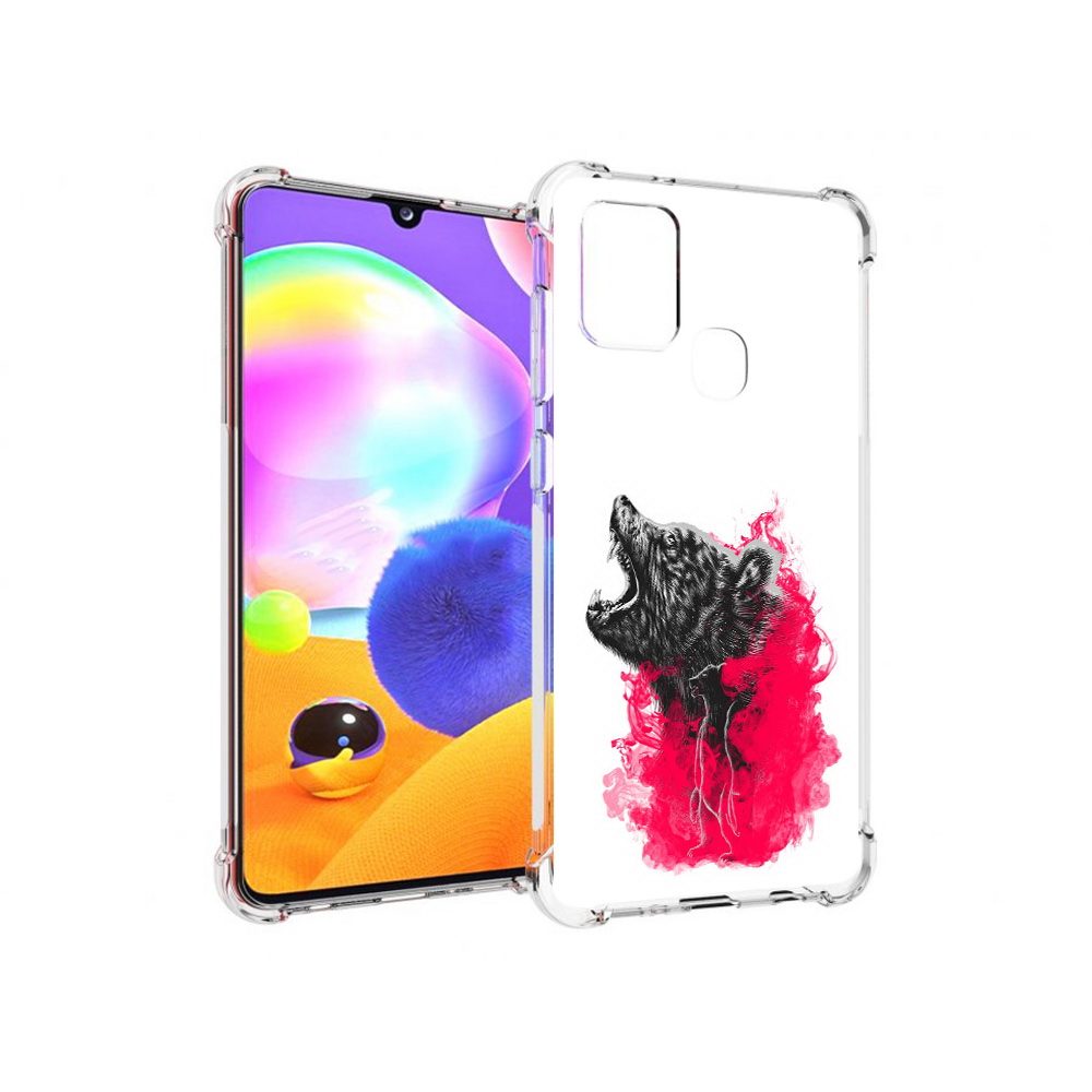 

Чехол MyPads Tocco для Samsung Galaxy A21s медведь в дымке (PT149116.528.463), Прозрачный, Tocco