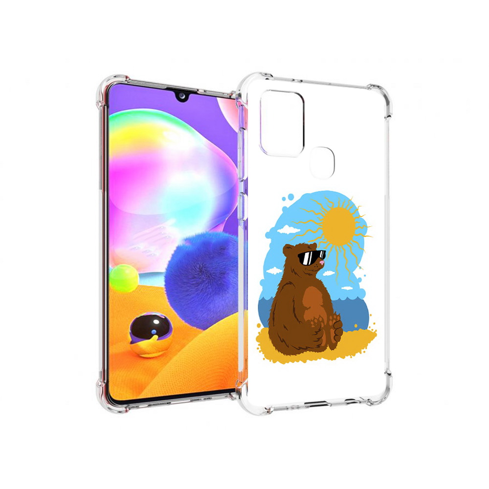 

Чехол MyPads Tocco для Samsung Galaxy A21s медведь на чиле (PT149116.528.468), Прозрачный, Tocco