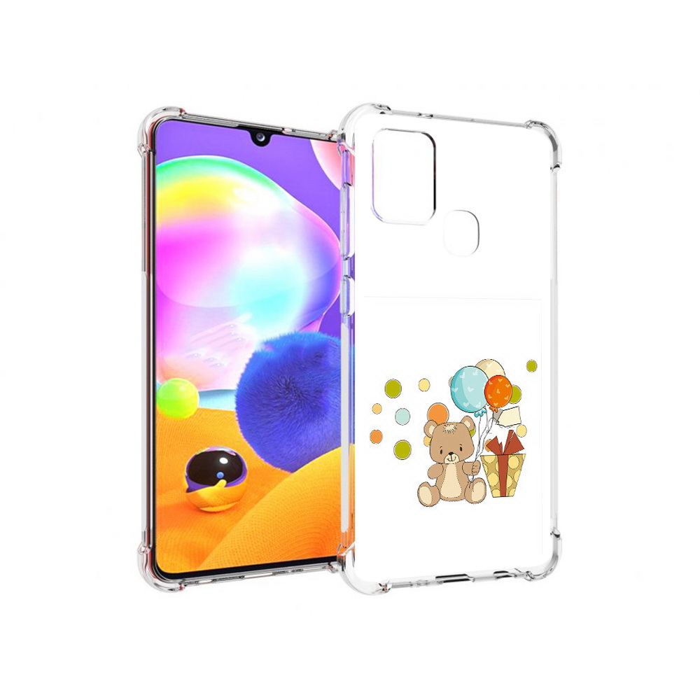 

Чехол MyPads Tocco для Samsung Galaxy A21s медвеженок с подарком (PT149116.528.470), Прозрачный, Tocco