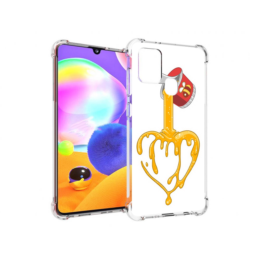 Чехол MyPads Tocco для Samsung Galaxy A21s медовое сердце (PT149116.528.471)
