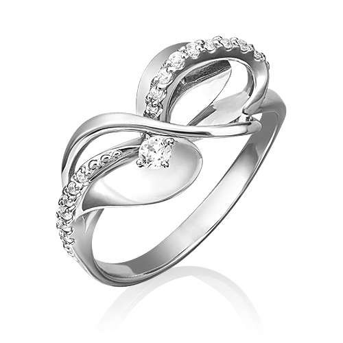 

Кольцо из белого золота р.  PLATINA jewelry 01-5265-00-401-1120-24, фианит, 01-5265-00-401-1120-24