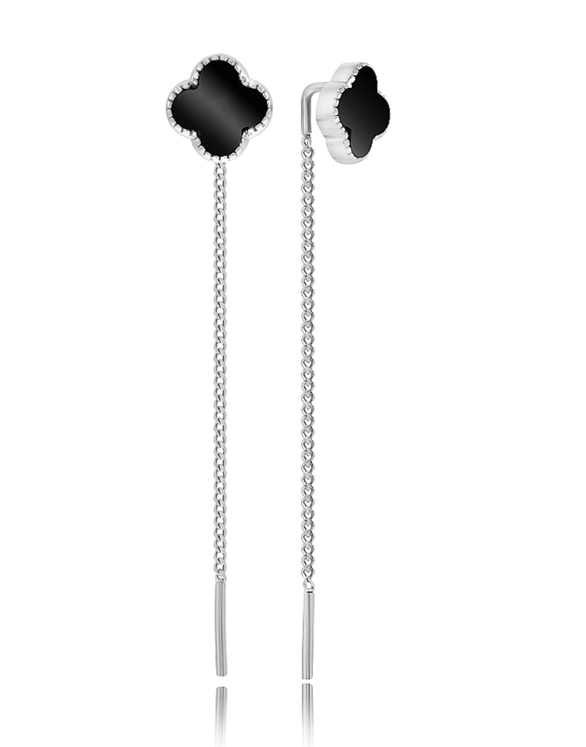 

Серьги из серебра VALTERA 118439, оникс, 118439