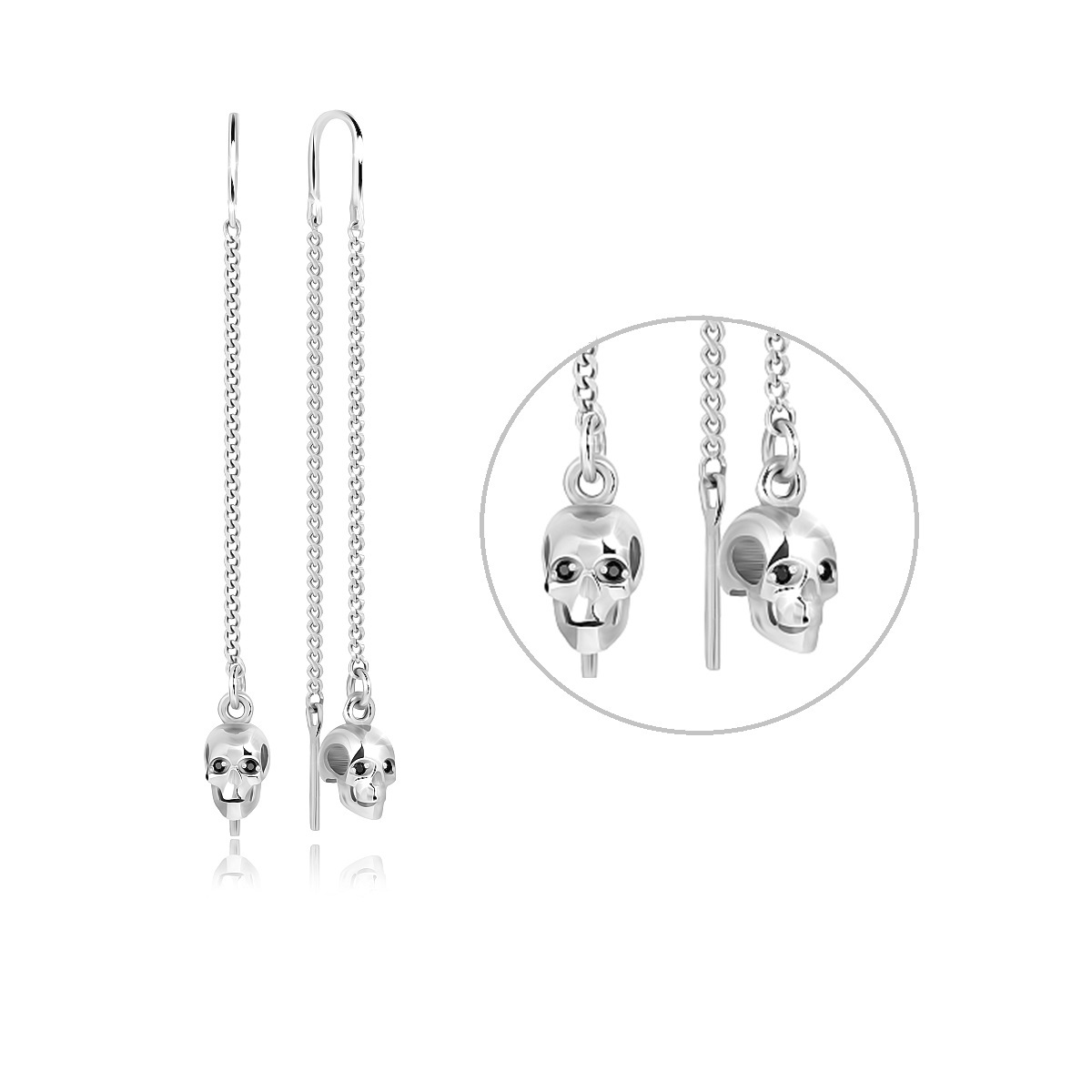 

Серьги из серебра VALTERA 118442, фианит, 118442