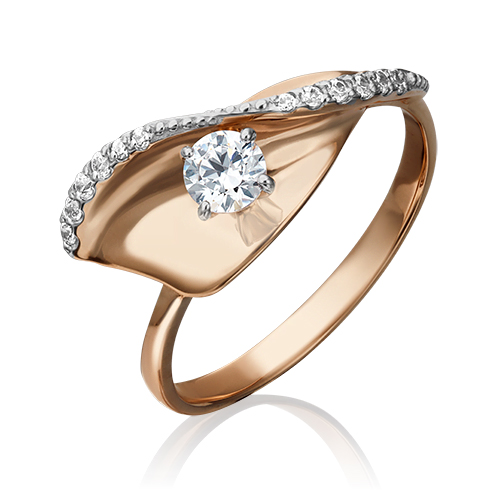 

Кольцо из золота р. 16,5 PLATINA jewelry 01-5274-00-501-1111-38, фианит, 01-5274-00-501-1111-38