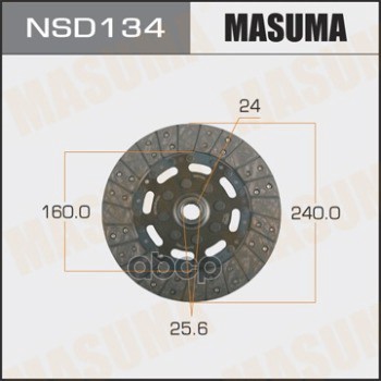 

Диск сцепления NISSAN 240х160х24х25.6 MASUMA NSD134