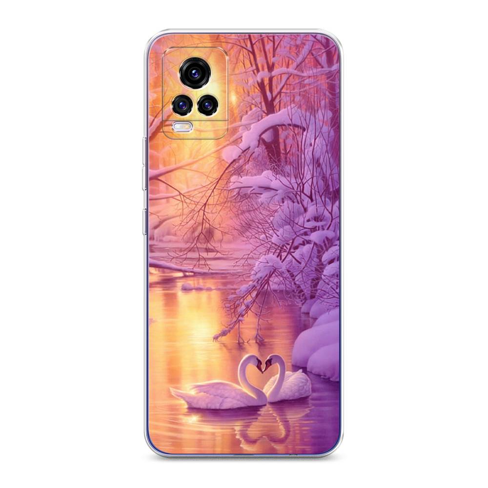 

Чехол для Vivo V20 "Зима 1", Фиолетовый;желтый, 263350-2